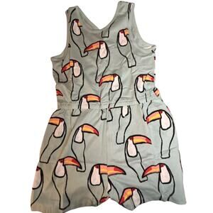 NEW Tea collection reversible romper toucan in mint romper size 16